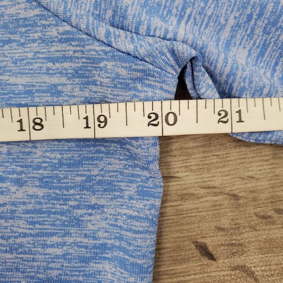 Under Armour Shirt Womens Large Blue Hoodie Loose Fit Heat Gear Hooded Athletic - Picture 8 of 9